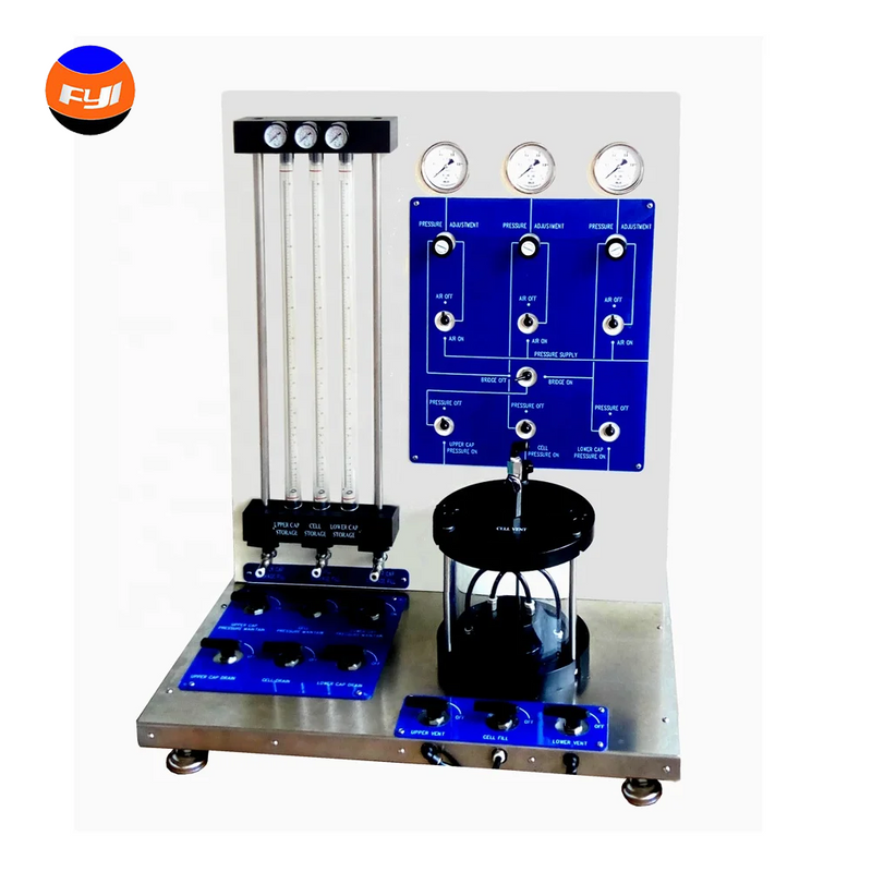 ASTM D5887 Bench-top Geosynthetics Clay Liner Permeability Test Machine DW1350B with 3 Position 