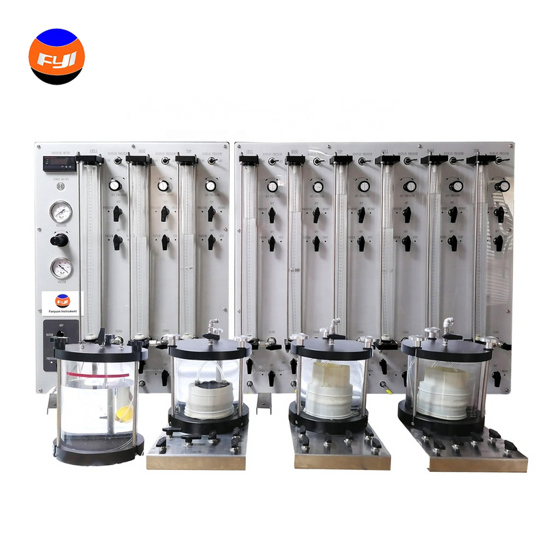 ASTM D5887 Bench-top Geosynthetics Clay Liner Permeability Test Machine DW1350B with 3 Position 