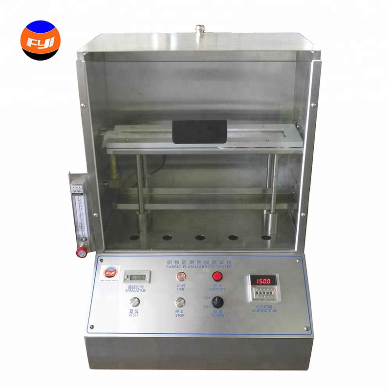 ASTM D6413 16 CFR Part 1615 Flammability Testing Chamber FYI Brand Vertical Flammability Tester YG815A 