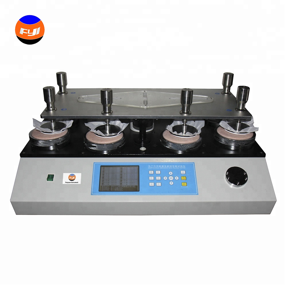 ISO 12945 ISO 12947 Martindale Abrasion and Pilling tester YG401D 