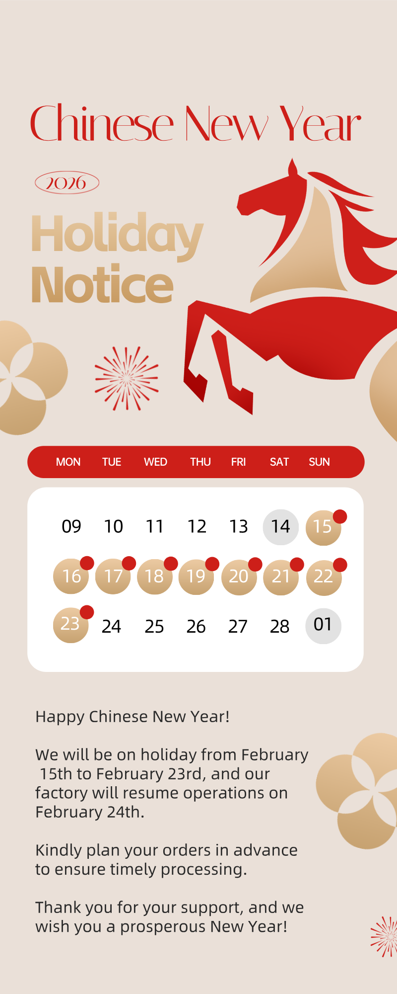 Chinese Holiday Notice 1